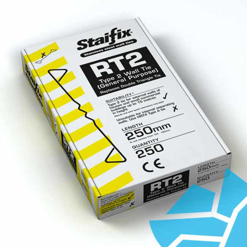Picture of Staifix RT2 General Purpose Wall Ties 250mm (Box/250)